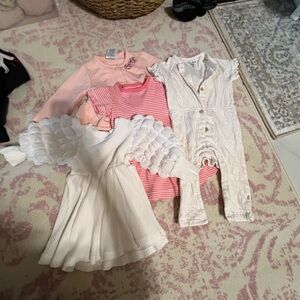Target Kids Dresses Casual - White and Pink